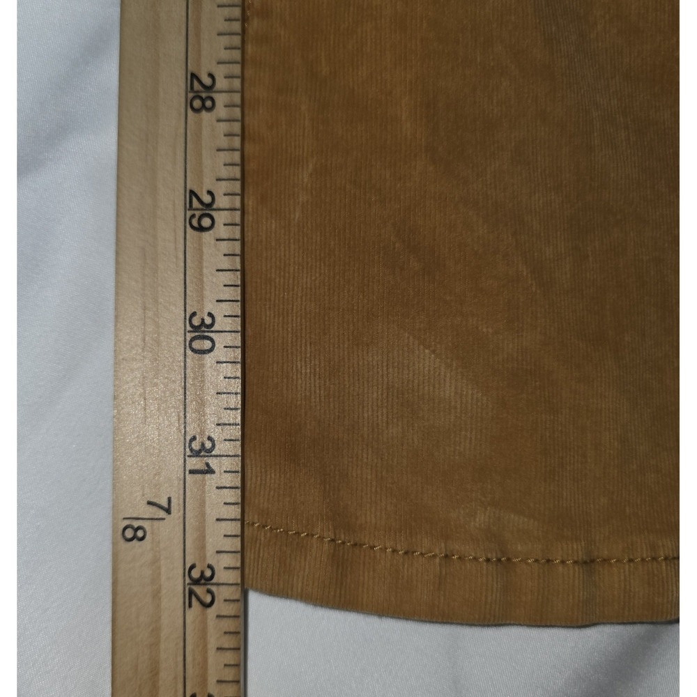 We the Free Flare Corduroy Pants Women 27 Pull-on Gold Yellow Tan Western Boho - Picture 13 of 14